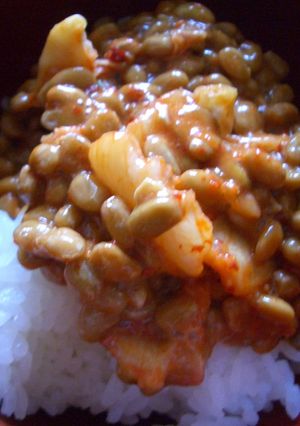 簡単☆納豆の食べ方♪混ぜるだけキムチ納豆-レシピのメイン写真