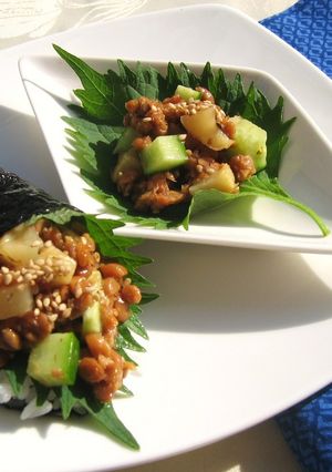 梅かつお納豆巻き-レシピのメイン写真