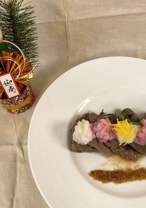 宮崎牛温しゃぶ紅白みぞれのねぎ山椒-レシピのメイン写真