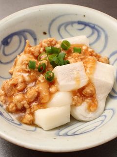 餅の鶏そぼろあんかけ-レシピのメイン写真