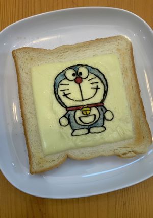 キャラ弁　オブアート　ドラえもんトースト-レシピのメイン写真