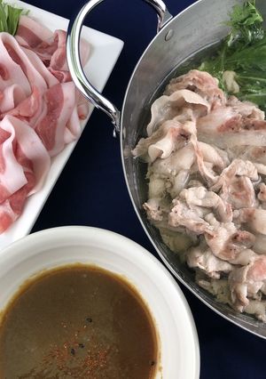 宮崎ブランドポークと水菜のハリハリ鍋-レシピのメイン写真
