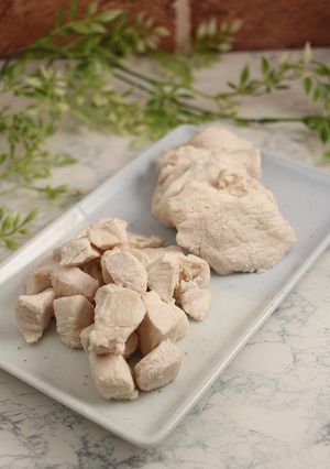 レンジで簡単！しっとりチキン-レシピのメイン写真