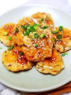 冷めても◎山芋・蓮根のモチフワ♡鶏つくね-レシピのメイン写真