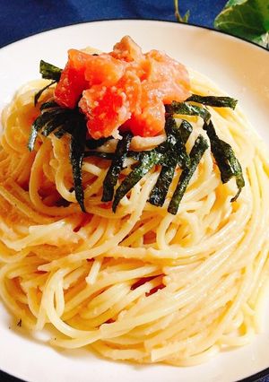 *サーモンonたらこクリームパスタ*-レシピのメイン写真
