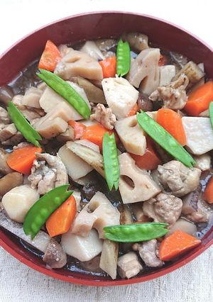 寒いお正月には、汁まで飲めるがめ煮（お節-レシピのメイン写真