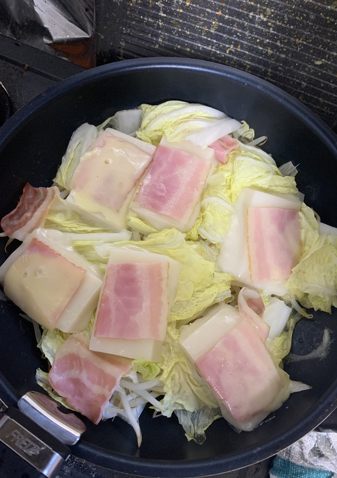 白菜とお餅で簡単蒸し-レシピのメイン写真
