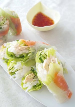 大根と胡瓜たっぷり♪ヘルシー生春巻き-レシピのメイン写真