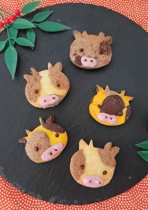 丑年に♪簡単可愛い牛クッキー-レシピのメイン写真