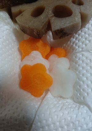 お花型の、なます。お節。-レシピのメイン写真