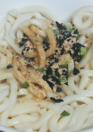 朝食│簡単！わかめスープのうどん-レシピのメイン写真
