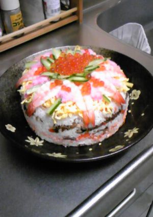 お寿司でケーキ-レシピのメイン写真