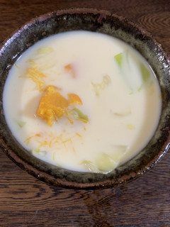かぼちゃとキャベツの豆乳スープ-レシピのメイン写真