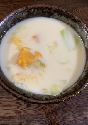かぼちゃとキャベツの豆乳スープ-レシピのメイン写真