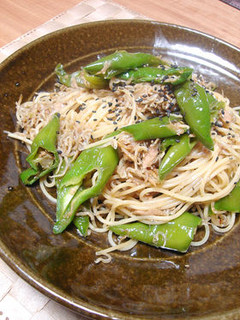 万願寺とうがらしとおじゃこのパスタ-レシピのメイン写真