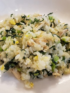 大根葉とローストチキンのチャーハン-レシピのメイン写真