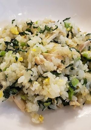 大根葉とローストチキンのチャーハン-レシピのメイン写真