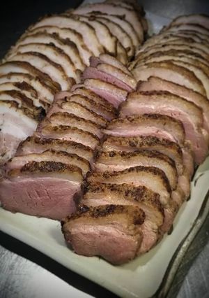 豚バラ叉焼と鴨肉の燻製(*≧∀≦*)-レシピのメイン写真