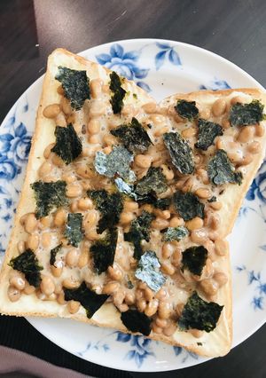 激うま！食パンでのり納豆パン★-レシピのメイン写真