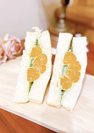 青汁クリームdeみかん丸ごとサンド♥-レシピのメイン写真