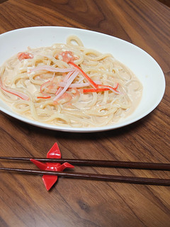 ☆電子レンジだけ☆めんつゆマヨうどん-レシピのメイン写真