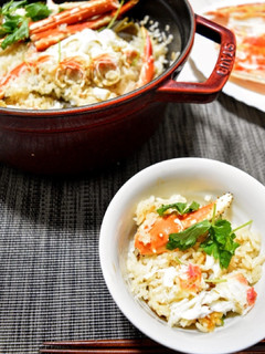 旨みたっぷり!鍋で作るかに飯-レシピのメイン写真