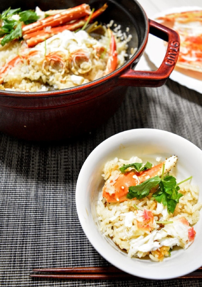 旨みたっぷり！鍋で作るかに飯-レシピのメイン写真