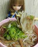 リカちゃん♡じゅんさいのそば(即席)∥♪