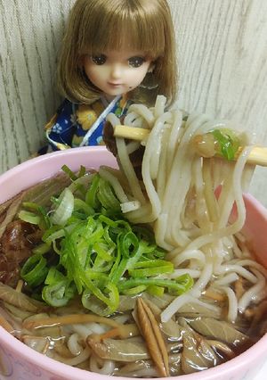 リカちゃん♡じゅんさいのそば(即席)∥♪-レシピのメイン写真