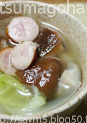 白菜とウィンナソーセージの中華スープ-レシピのメイン写真