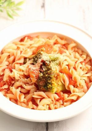 簡単！ワンパンパスタ☆トマト風味-レシピのメイン写真