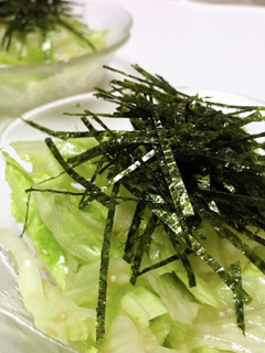 簡単 美味 レタスの海苔サラダ-レシピのメイン写真
