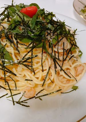 いかとエビの明太子バターパスタ-レシピのメイン写真