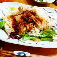 รูปของ リメイク☆豚の生姜焼きでスタミナ素麺