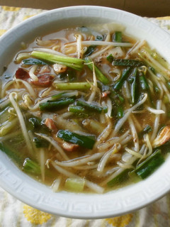 にら*もやし*焼豚のあんかけラーメン♪-レシピのメイン写真