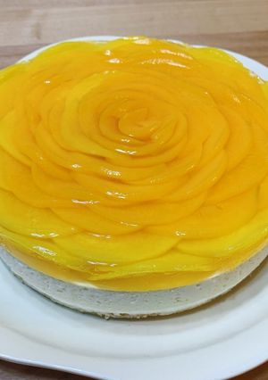 桃のレアチーズケーキ-レシピのメイン写真