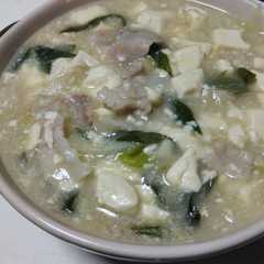 รูปของ 【覚え書き】豚バラの長ネギ塩麻婆豆腐