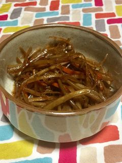 超簡単☆お正月だよ!きんぴらごぼう♫-レシピのメイン写真