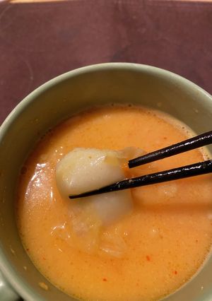 簡単キムチ、お餅入りコーンスープ-レシピのメイン写真