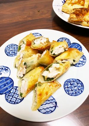 鶏ハムリメイク！胸肉チーズ大葉の春巻き-レシピのメイン写真