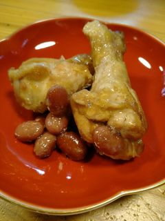 手羽元と金時豆の煮もの-レシピのメイン写真