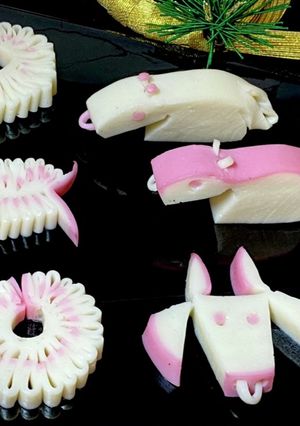 かまぼこ飾り切りアレコレ　おせちに^_^-レシピのメイン写真