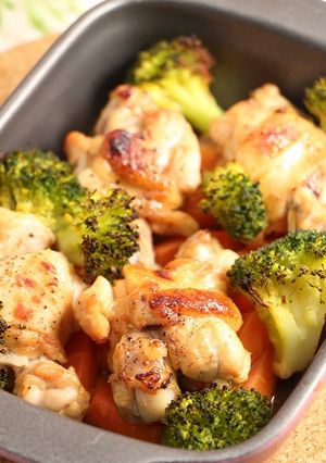 簡単！オーブンローストチキン☆野菜一杯-レシピのメイン写真