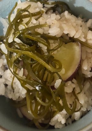 さつまいも栗!生昆布の炊き込みご飯😋-レシピのメイン写真