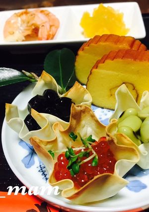 ★ワンタン皮だけ★楽チン★食べられる器-レシピのメイン写真