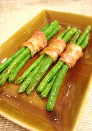 簡単♪いんげんのベーコン巻き巻き-レシピのメイン写真