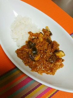 レンジで簡単、ぶりと茄子のカレー-レシピのメイン写真