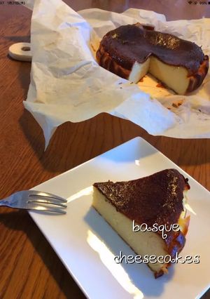 バスク風チーズケーキ-レシピのメイン写真