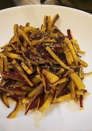 始末の料理。さつまいもの皮で芋けんぴ-レシピのメイン写真