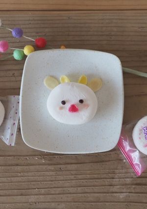 チョコマシュマロの丑年デコ-レシピのメイン写真